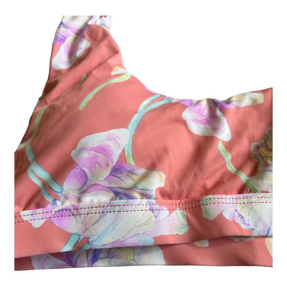 NWT Dippin Daisy’s Bikini Top Tulips Floral Women’s M - Picture 3 of 7